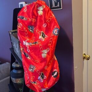 Gucci Red Graphic Print Tote